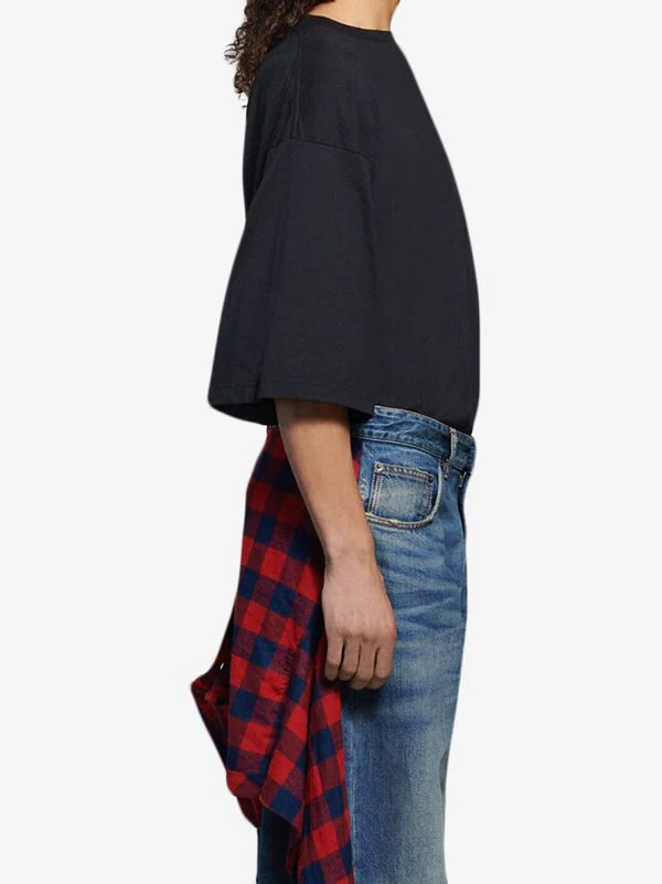 ( Positively Conscious ) Balenciaga 4915 DIRTY DARK BLUE Jean à Détail De Chemise Femme 6 ( Positively Conscious ) Balenciaga 4915 DIRTY DARK BLUE Jean à Détail De Chemise Femme – Image 4