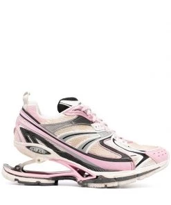 ( Positively Conscious ) Balenciaga 5012 PINK/SILVER/BLK/WHI Baskets X-Pander Femme