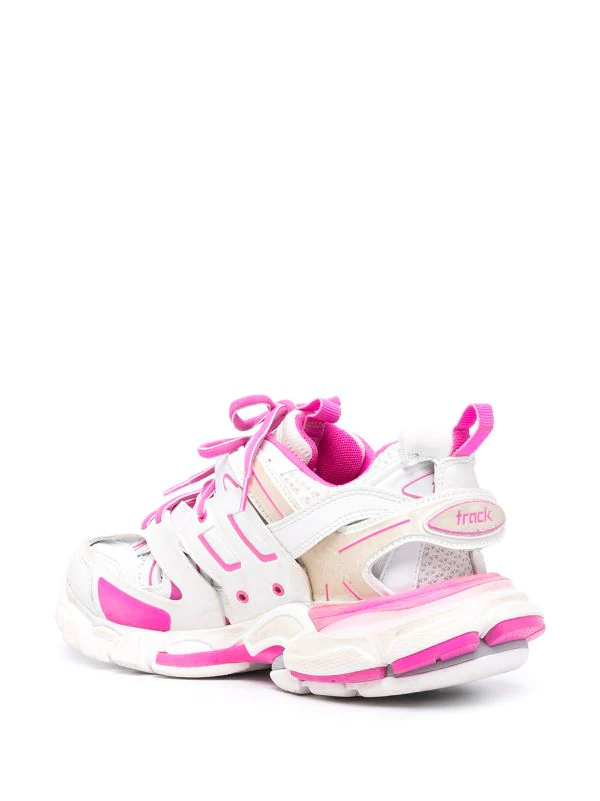 ( Positively Conscious ) Balenciaga Baskets Track 9055 WHITE/FLUO PINK 5 ( Positively Conscious ) Balenciaga Baskets Track 9055 WHITE/FLUO PINK – Image 3