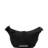 ( Positively Conscious ) Balenciaga 1090 BLACK/BLACK/L WHITE Sac Porté épaule Wheel Femme
