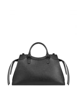 ( Positively Conscious ) Balenciaga 1000 BLACK Grand Sac Cabas Neo City Femme -Vente magasin Balenciaga 16194003 32775611 600