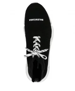 ( Positively Conscious ) Balenciaga Baskets Speed 2.0 à Lacets 1091 BLACK/WHITE/TRASPAR -Vente magasin Balenciaga 16195001 33045160 600