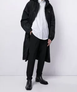 ( Positively Conscious ) Balenciaga 1000 BLACK Imperméable à Logo Imprimé Homme -Vente magasin Balenciaga 16195027 33071846 600
