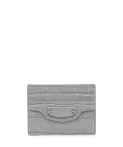 ( Positively Conscious ) Balenciaga Porte-cartes Neo Classic 1303 STEEL GREY