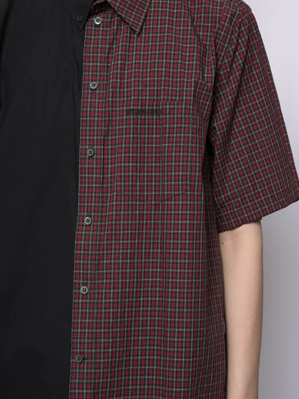 ( Positively Conscious ) Balenciaga 1000 BLACK Chemise Bicolore à Design Asymétrique Homme 7 ( Positively Conscious ) Balenciaga 1000 BLACK Chemise Bicolore à Design Asymétrique Homme – Image 5