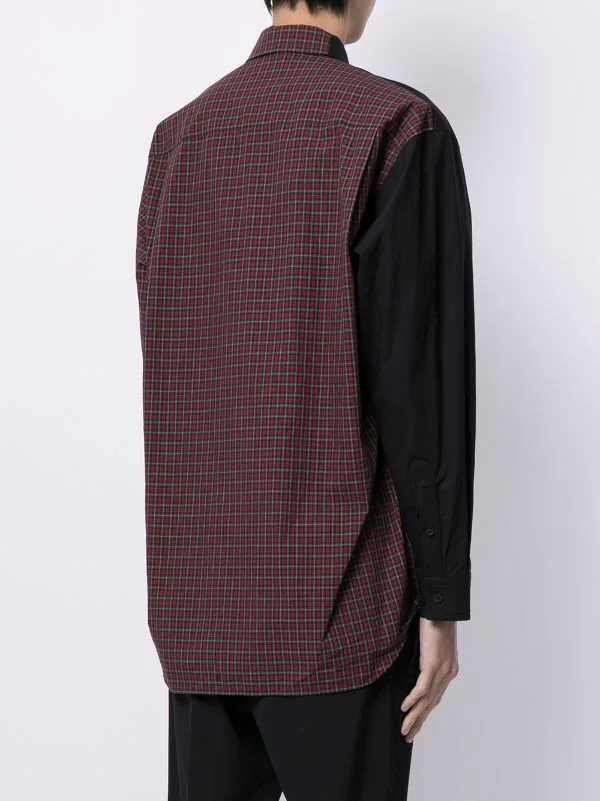 ( Positively Conscious ) Balenciaga 1000 BLACK Chemise Bicolore à Design Asymétrique Homme 6 ( Positively Conscious ) Balenciaga 1000 BLACK Chemise Bicolore à Design Asymétrique Homme – Image 4