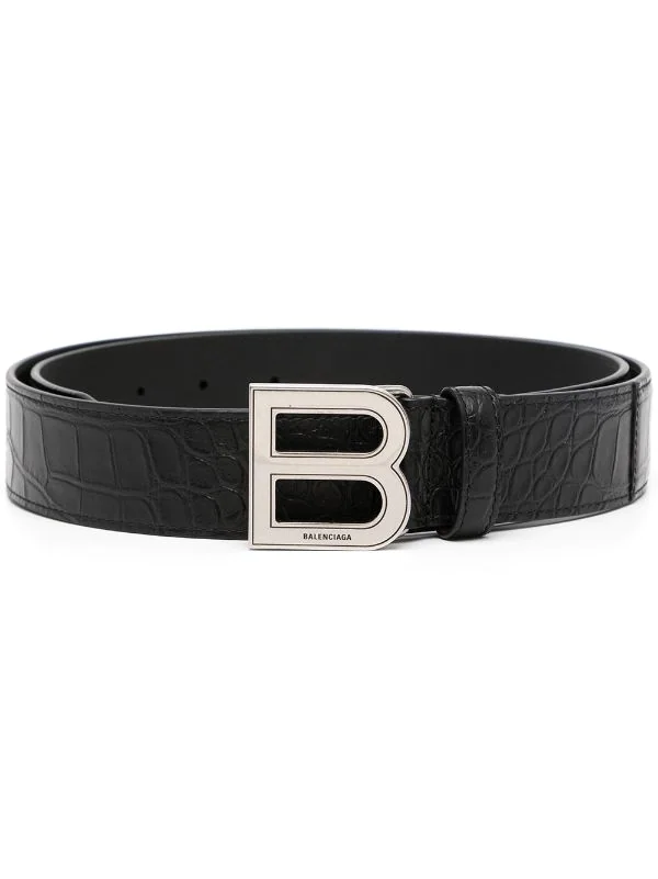 ( Positively Conscious ) Balenciaga Ceinture Hourglass à Plaque Logo Homme 3 ( Positively Conscious ) Balenciaga Ceinture Hourglass à Plaque Logo Homme