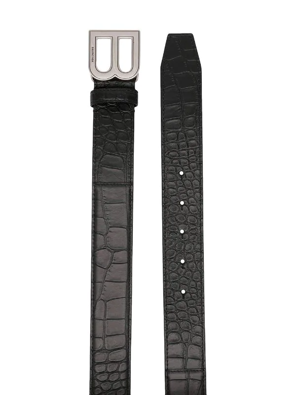 ( Positively Conscious ) Balenciaga Ceinture Hourglass à Plaque Logo Homme 4 ( Positively Conscious ) Balenciaga Ceinture Hourglass à Plaque Logo Homme – Image 2