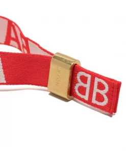 ( Positively Conscious ) Balenciaga Bracelet Bicolore à Logo En Intarsia Femme -Vente magasin Balenciaga 16195076 35957291 600