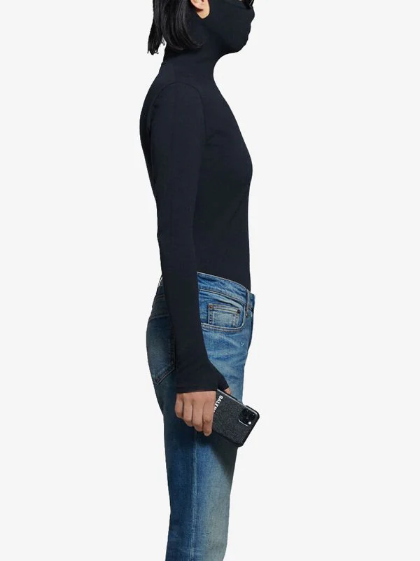 ( Positively Conscious ) Balenciaga Jean évasé à Effet Délavé Femme 6 ( Positively Conscious ) Balenciaga Jean évasé à Effet Délavé Femme – Image 4