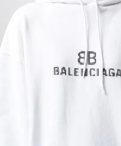 ( Positively Conscious ) Balenciaga 9040 WHITE/BLACK Hoodie BB à Logo Pixelisé Femme 11 ( Positively Conscious ) Balenciaga 9040 WHITE/BLACK Hoodie BB à Logo Pixelisé Femme -Vente magasin Balenciaga 16579583 33652117 600