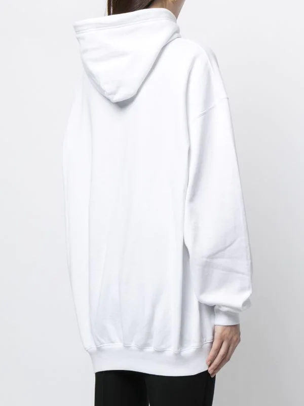 ( Positively Conscious ) Balenciaga 9040 WHITE/BLACK Hoodie BB à Logo Pixelisé Femme 6 ( Positively Conscious ) Balenciaga 9040 WHITE/BLACK Hoodie BB à Logo Pixelisé Femme – Image 4