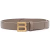 ( Positively Conscious ) Balenciaga Ceinture Hourglass à Plaque Logo 1212 MINK GREY 2 ( Positively Conscious ) Balenciaga Ceinture Hourglass à Plaque Logo 1212 MINK GREY -Vente magasin Balenciaga 16579590 33652118 600