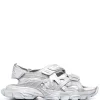 ( Positively Conscious ) Balenciaga 8100 SILVER METALLIC Sandales Track à Semelle En Caoutchouc Homme -Vente magasin Balenciaga 16579614 33820192 600