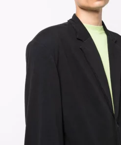 ( Positively Conscious ) Balenciaga Blazer Droit à Effet Usé Homme -Vente magasin Balenciaga 16579635 34567455 600