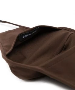 ( Positively Conscious ) Balenciaga Masque à Logo Imprimé 2060 COFFEE -Vente magasin Balenciaga 16579636 33849811 600