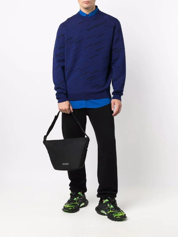 ( Positively Conscious ) Balenciaga Sac Sling à Patch Logo 1000 BLACK 4 ( Positively Conscious ) Balenciaga Sac Sling à Patch Logo 1000 BLACK – Image 2