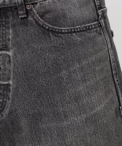 ( Positively Conscious ) Balenciaga 1055 WASHED BLACK Short En Jean Bicolore Homme -Vente magasin Balenciaga 16579673 34289518 600