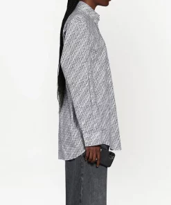 ( Positively Conscious ) Balenciaga Chemise à Logo Imprimé 1070 BLACK/WHITE -Vente magasin Balenciaga 16579715 33332530 600