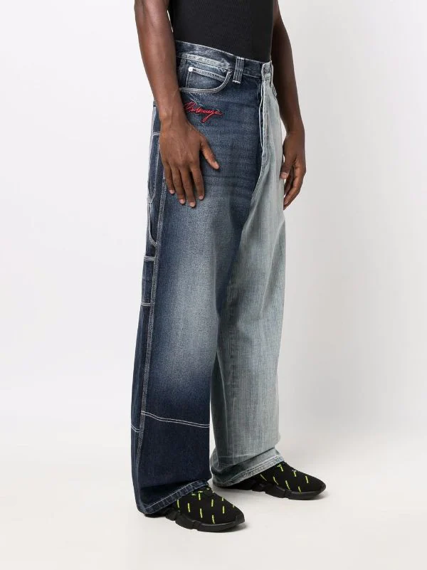 ( Positively Conscious ) Balenciaga Jean 50/50 à Coupe Ample Femme 6 ( Positively Conscious ) Balenciaga Jean 50/50 à Coupe Ample Femme – Image 4