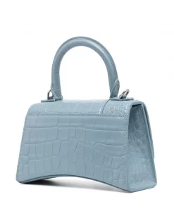 ( Positively Conscious ) Balenciaga 4712 BLUE GREY Petit Sac à Main Hourglass Femme -Vente magasin Balenciaga 16580706 33617516 600