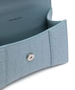 ( Positively Conscious ) Balenciaga 4712 BLUE GREY Petit Sac à Main Hourglass Femme -Vente magasin Balenciaga 16580706 33617519 600