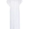 ( Positively Conscious ) Balenciaga 9040 WHITE/BLACK Robe-chemise Rawcut SI à Logo Imprimé Femme