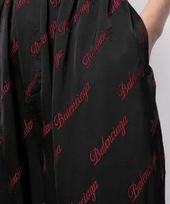 ( Positively Conscious ) Balenciaga Pantalon à Logo Brodé Femme -Vente magasin Balenciaga 16580757 33753951 600