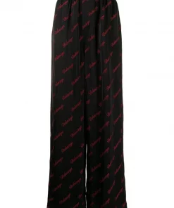 ( Positively Conscious ) Balenciaga Pantalon à Logo Brodé Femme