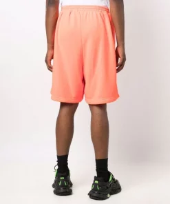 ( Positively Conscious ) Balenciaga Short De Sport à Taille élastiquée 7005 FLUO ORANGE/FLUO O -Vente magasin Balenciaga 16580759 34719875 600