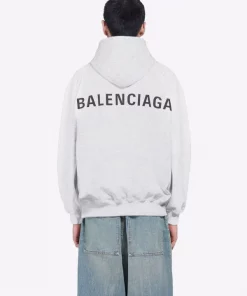 ( Positively Conscious ) Balenciaga Hoodie à Logo Imprimé 1167 HEATHER GREY/BLACK 10 ( Positively Conscious ) Balenciaga Hoodie à Logo Imprimé 1167 HEATHER GREY/BLACK -Vente magasin Balenciaga 16580765 34652990 600