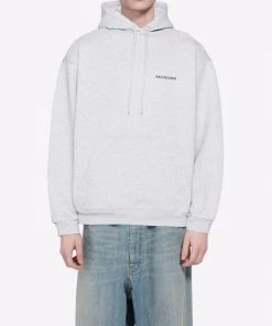 ( Positively Conscious ) Balenciaga Hoodie à Logo Imprimé 1167 HEATHER GREY/BLACK 9 ( Positively Conscious ) Balenciaga Hoodie à Logo Imprimé 1167 HEATHER GREY/BLACK -Vente magasin Balenciaga 16580765 34652991 600