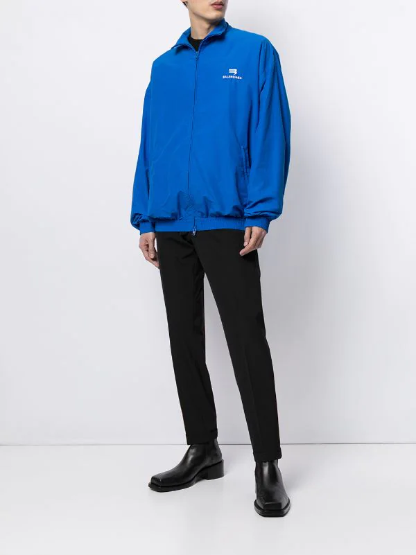 ( Positively Conscious ) Balenciaga Veste De Sport à Logo Brodé Homme 4 ( Positively Conscious ) Balenciaga Veste De Sport à Logo Brodé Homme – Image 2