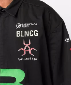 ( Positively Conscious ) Balenciaga Chemise Gamer à Manches Courtes Homme -Vente magasin Balenciaga 16580811 35529683 600