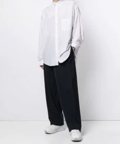 ( Positively Conscious ) Balenciaga Chemise à Logo Imprimé 9040 WHITE/BLACK -Vente magasin Balenciaga 16580818 33617538 600