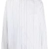 ( Positively Conscious ) Balenciaga Chemise à Logo Imprimé 9040 WHITE/BLACK
