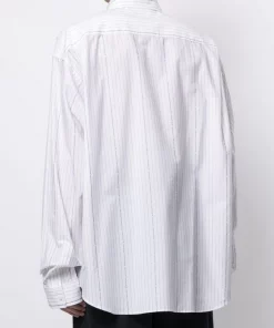 ( Positively Conscious ) Balenciaga Chemise à Logo Imprimé 9040 WHITE/BLACK -Vente magasin Balenciaga 16580818 33617542 600