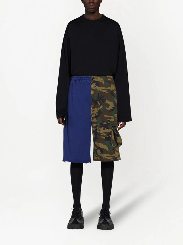 ( Positively Conscious ) Balenciaga Short Bicolore à Poches Cargo 2840 KHAKI 4 ( Positively Conscious ) Balenciaga Short Bicolore à Poches Cargo 2840 KHAKI – Image 2