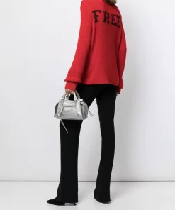 ( Positively Conscious ) Balenciaga 6167 RED/BLACK Pull Free à Col Roulé Femme -Vente magasin Balenciaga 16580836 33989495 600
