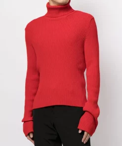 ( Positively Conscious ) Balenciaga 6167 RED/BLACK Pull Free à Col Roulé Femme -Vente magasin Balenciaga 16580836 33989503 600