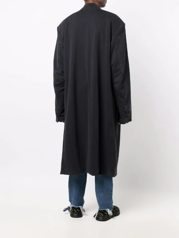 ( Positively Conscious ) Balenciaga Manteau à Effet Usé 1000 BLACK 7 ( Positively Conscious ) Balenciaga Manteau à Effet Usé 1000 BLACK – Image 5