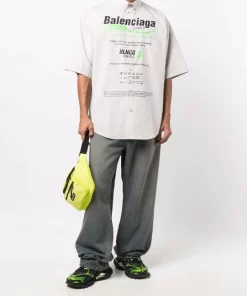 ( Positively Conscious ) Balenciaga Chemise Oversize Dry Cleaning Femme -Vente magasin Balenciaga 16580865 34325554 600