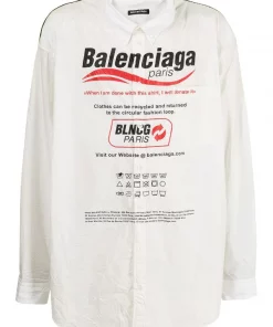 ( Positively Conscious ) Balenciaga Chemise Dry Cleaning 9000 WHITE