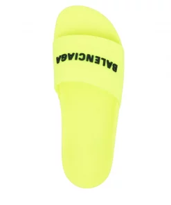 ( Positively Conscious ) Balenciaga Claquettes à Logo Imprimé Homme -Vente magasin Balenciaga 16580888 33658526 600