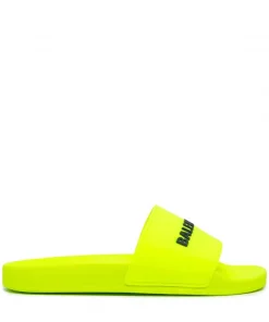 ( Positively Conscious ) Balenciaga Claquettes à Logo Imprimé Homme