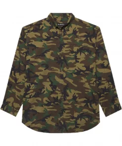 ( Positively Conscious ) Balenciaga Chemise à Imprimé Camoouflage 2840 KHAKI