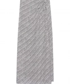 ( Positively Conscious ) Balenciaga 1070 BLACK/WHITE Minijupe Portefeuille à Franges Femme