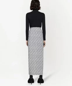 ( Positively Conscious ) Balenciaga 1070 BLACK/WHITE Minijupe Portefeuille à Franges Femme -Vente magasin Balenciaga 16580909 33855645 600