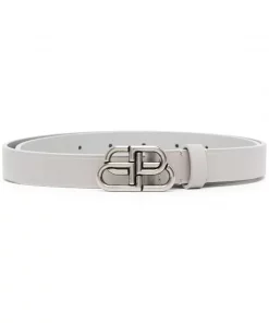 ( Positively Conscious ) Balenciaga Ceinture à Boucle BB 1407 LIGHT GREY