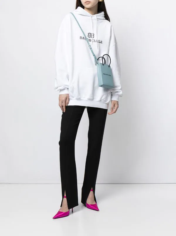 ( Positively Conscious ) Balenciaga Mini Sac Shopping à Logo Imprimé Femme 4 ( Positively Conscious ) Balenciaga Mini Sac Shopping à Logo Imprimé Femme – Image 2